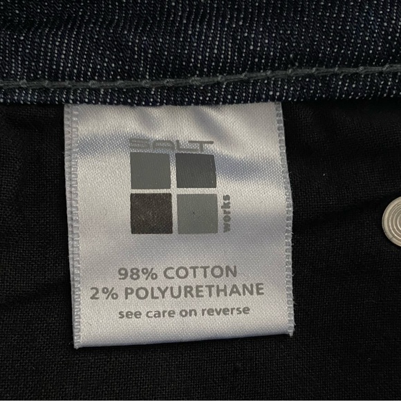 Salt Works Jeans 31 Green Street Bootcut Dark Blue Stretch Denim Boot Cut 12 - Picture 6 of 7